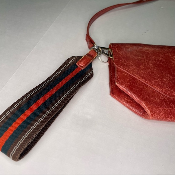 Anthropologie Red Crossbody Bag with Tassel Detail - Picture 3 of 9